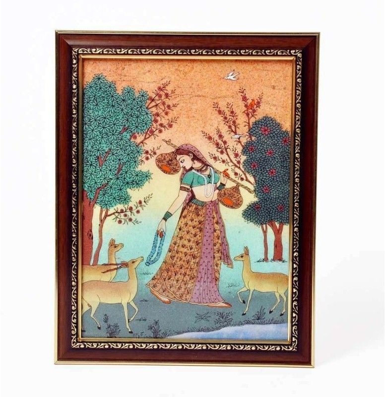 20% OFF on Shoppingatara Playing Meera With Dears Painting Showpiece - 15 cm 20% OFF on Shoppingatara Playing Meera With Dears Painting Showpiece - 15 cm