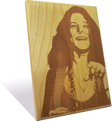 Engrave Janis Joplin Plaque Small Showpiece - 25 cm Engrave Janis Joplin Plaque Small Showpiece - 25 cm