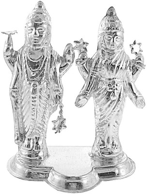 Jpearls Lord Vishnu Showpiece - 3 cm Silver, Silver Jpearls Lord Vishnu Showpiece - 3 cm Silver, Silver