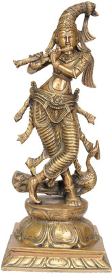 20% OFF on Exotic India Fluting Krishna with Peacock Showpiece - 36.83 cm 20% OFF on Exotic India Fluting Krishna with Peacock Showpiece - 36.83 cm