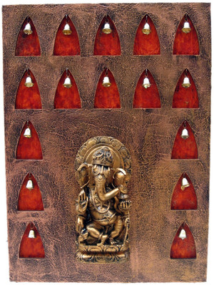 64% OFF on Krafthub Ganesha Surrounded With Bells In Orange Background Showpiece - 56 cm 64% OFF on Krafthub Ganesha Surrounded With Bells In Orange Background Showpiece - 56 cm