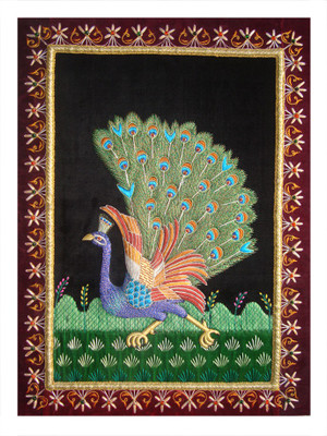 53% OFF on Haveli Arts Hand Embroidery peacock Showpiece - 55 cm 53% OFF on Haveli Arts Hand Embroidery peacock Showpiece - 55 cm