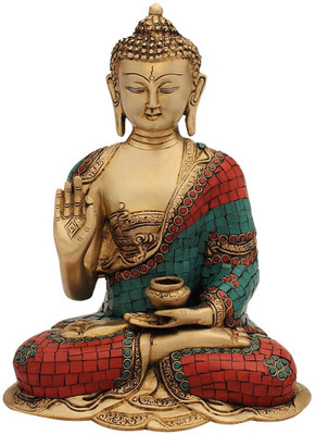 StatueStudio Sitting Buddha Stone Showpiece - 30.48 cm StatueStudio Sitting Buddha Stone Showpiece - 30.48 cm