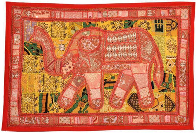 50% OFF on Home India Rajasthani Embroidered Applique Wall Hanging 526 Showpiece - 114.3 cm 50% OFF on Home India Rajasthani Embroidered Applique Wall Hanging 526 Showpiece - 114.3 cm