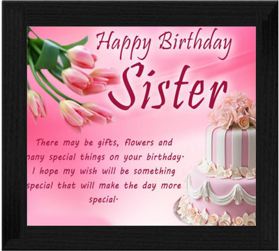 44% OFF on Ellicon B540 Happy Birthday Sister Showpiece - 19.5 cm 44% OFF on Ellicon B540 Happy Birthday Sister Showpiece - 19.5 cm