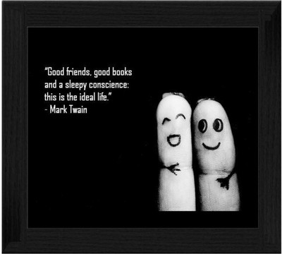 44% OFF on Ellicon B494 Good Friends Quotes Showpiece - 19.5 cm