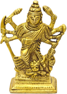 20% OFF on Exotic India Goddess Durga Slaying the Demon Mahishasur Showpiece - 10.921999999999999 cm