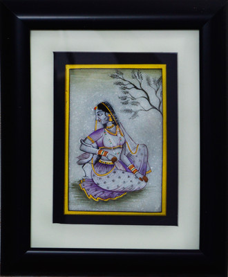 27% OFF on eCraftIndia Gorgeous Ragini Painting with Swan (Wooden Framed) Showpiece - 27.94 cm 27% OFF on eCraftIndia Gorgeous Ragini Painting with Swan (Wooden Framed) Showpiece - 27.94 cm