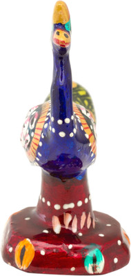 33% OFF on Prachin Metal Peacock Walking 2 inch Showpiece - 6 cm