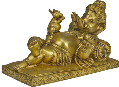 20% OFF on Exotic India Reclining Ganesha with His Rat Showpiece - 25.4 cm 20% OFF on Exotic India Reclining Ganesha with His Rat Showpiece - 25.4 cm