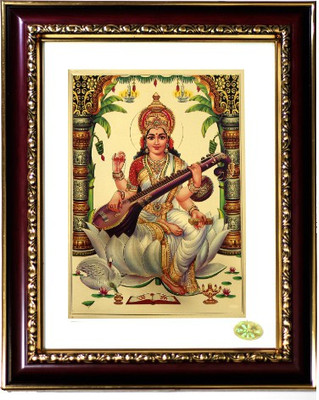 23% OFF on Goldart GoldFoil Photo Frame Size 3 Goddess Saraswati (Wooden Framed) Showpiece - 25 cm 23% OFF on Goldart GoldFoil Photo Frame Size 3 Goddess Saraswati (Wooden Framed) Showpiece - 25 cm