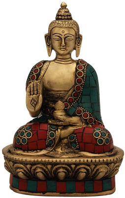 StatueStudio Buddha Sitting Stone Showpiece - 17.78 cm StatueStudio Buddha Sitting Stone Showpiece - 17.78 cm