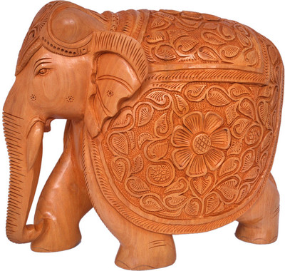37% OFF on Vaah Carved Wooden Elephant Showpiece - 20 cm 37% OFF on Vaah Carved Wooden Elephant Showpiece - 20 cm