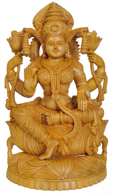 20% OFF on Exotic India Lakshmi the Goddess Who Gives Money Showpiece - 50.8 cm