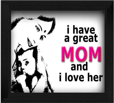 44% OFF on Ellicon B341 I Have A Great Mom And I Love Her Showpiece - 19.5 cm