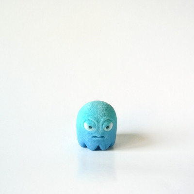11% OFF on MyObjectify Pacman Ghost: Blue, Angry Showpiece - 3 cm