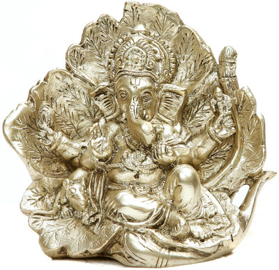 20% OFF on Exotic India Lord Ganesha in Silver Hue Seated on Flower Couch Showpiece - 11.43 cm 20% OFF on Exotic India Lord Ganesha in Silver Hue Seated on Flower Couch Showpiece - 11.43 cm