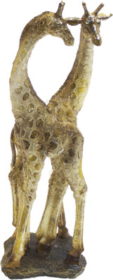 Jhaveri Polyresin 2 Giraffe Showpiece - 31.75 cm Jhaveri Polyresin 2 Giraffe Showpiece - 31.75 cm