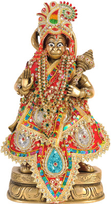 20% OFF on Exotic India Lord Hanuman with Dress and Jewelry Showpiece - 27.94 cm 20% OFF on Exotic India Lord Hanuman with Dress and Jewelry Showpiece - 27.94 cm