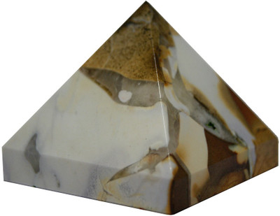 61% OFF on Divya Mantra Divya Metaphysical Crystal Chakra Pyramid in Spotted Jasper Showpiece - 5 cm