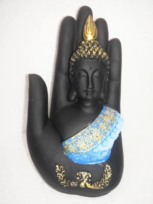 55% OFF on Earth BUDDHA IN HAND BLUE AND BLACK Showpiece - 17.78 cm 55% OFF on Earth BUDDHA IN HAND BLUE AND BLACK Showpiece - 17.78 cm