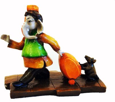 Satguru's Tourist Ganesh / 7 X 3.5 X 6 Showpiece - 15 cm Satguru's Tourist Ganesh / 7 X 3.5 X 6 Showpiece - 15 cm