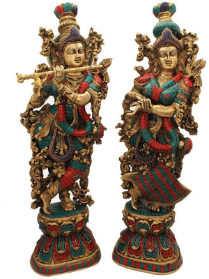 StatueStudio Radha Krishna Pair Stone Showpiece - 73.66 cm StatueStudio Radha Krishna Pair Stone Showpiece - 73.66 cm