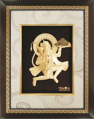 23% OFF on FineDor 24K Gold Leaf Frames Lord Hanumanji Showpiece - 25 cm 23% OFF on FineDor 24K Gold Leaf Frames Lord Hanumanji Showpiece - 25 cm