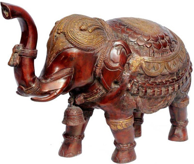 StatueStudio Mini Temple Ganesha, Lakshmi, Saraswati 9 inch - Golden Polish Showpiece - 40.64 cm StatueStudio Mini Temple Ganesha, Lakshmi, Saraswati 9 inch - Golden Polish Showpiece - 40.64 cm