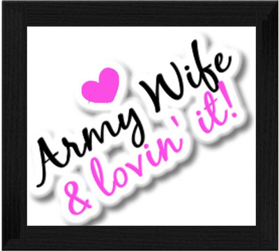 44% OFF on Ellicon B639 Army Wife And Lovin It Showpiece - 19.5 cm