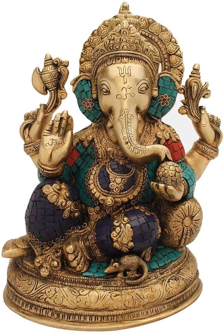 StatueStudio Ganesha Stone Showpiece - 33.02 cm StatueStudio Ganesha Stone Showpiece - 33.02 cm