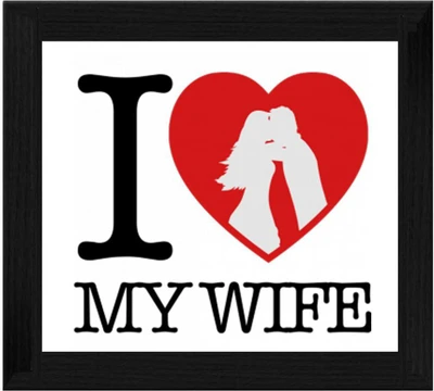 44% OFF on Ellicon B165 I Love My Wife Showpiece - 19.5 cm