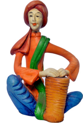 29% OFF on Earth Statue of Musician Playing Instrument Showpiece - 12.7 cm