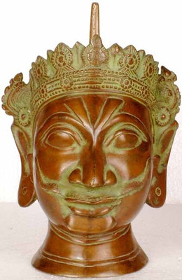 15% OFF on Exotic India Moustached Shiva Head Showpiece - 26.41 cm 15% OFF on Exotic India Moustached Shiva Head Showpiece - 26.41 cm