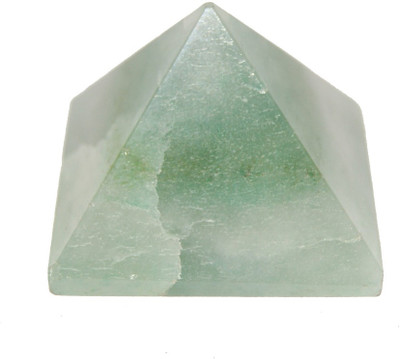61% OFF on Divya Mantra Divya Metaphysical Crystal Chakra Pyramid in Green Fluorite Showpiece - 3.9 cm