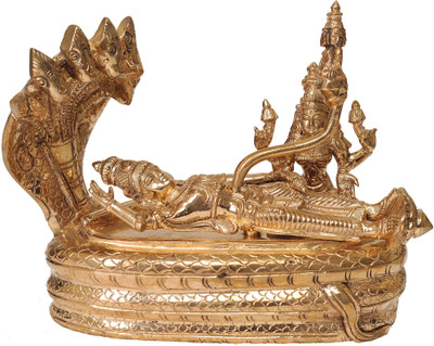 20% OFF on Exotic India Shesh Shayi Vishnu Showpiece - 15 cm