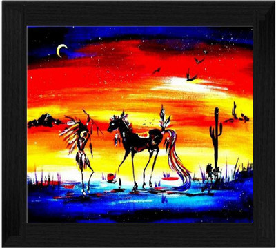 44% OFF on Ellicon B98 Abstract Indian Horse Showpiece - 19.5 cm