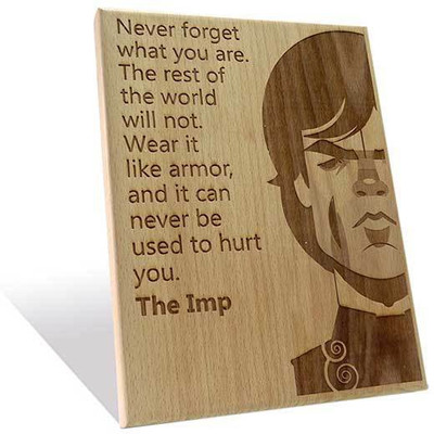 Engrave The Halfman Plaque Small Showpiece - 25 cm Engrave The Halfman Plaque Small Showpiece - 25 cm