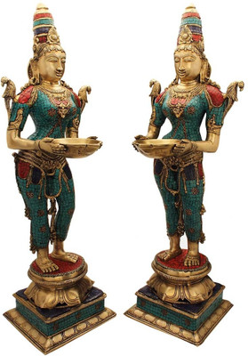 StatueStudio Deepluxmi Pair Stone Showpiece - 81.28 cm StatueStudio Deepluxmi Pair Stone Showpiece - 81.28 cm