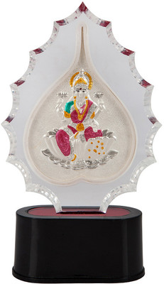 41% OFF on Siri Creations 999 Pure Lakshmi Trofy with Ename Showpiece - 19 cm Silver, Silver