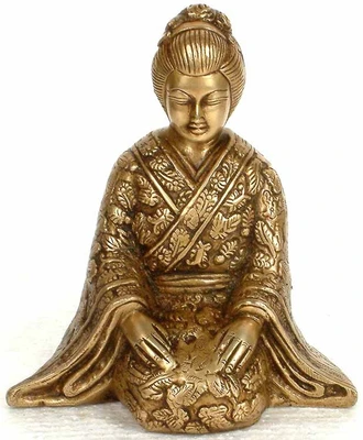 20% OFF on Exotic India Japanese Lady in Kimono Showpiece - 16.51 cm