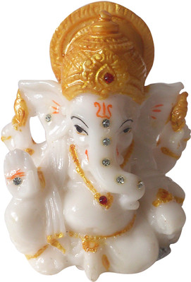 35% OFF on Aadi Shakti Auspicious White Ganesha Idol by Returnfavors Showpiece - 8 cm 35% OFF on Aadi Shakti Auspicious White Ganesha Idol by Returnfavors Showpiece - 8 cm