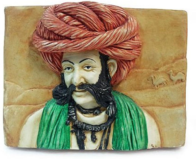 44% OFF on Earth Mural of Rajasthani Man Face Showpiece - 14.478 cm 44% OFF on Earth Mural of Rajasthani Man Face Showpiece - 14.478 cm