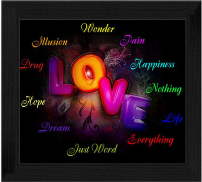 44% OFF on Ellicon B251 Love Quotes Showpiece - 19.5 cm