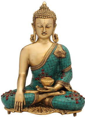 StatueStudio Medicine Buddha W/O Base Stone Grey Showpiece - 40.64 cm StatueStudio Medicine Buddha W/O Base Stone Grey Showpiece - 40.64 cm