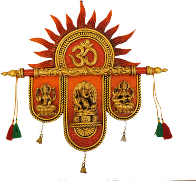 Satguru's Small Ganesh Laxmi Saraswati Sun Mural (20 X 16 Inches) Showpiece - 56 cm Satguru's Small Ganesh Laxmi Saraswati Sun Mural (20 X 16 Inches) Showpiece - 56 cm