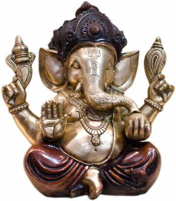 StatueStudio Sitting Chaturbhuja Shree Ganesha 11 inch - Shining Red Polish Showpiece - 38.1 cm StatueStudio Sitting Chaturbhuja Shree Ganesha 11 inch - Shining Red Polish Showpiece - 38.1 cm