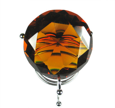 25% OFF on Eshoppee Feng Shui Topaz Crystal Diamond 55mm With Stand For Remove Outside Negetive Energy Showpiece - 5 cm