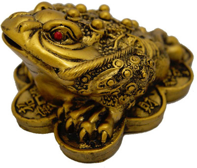 50% OFF on Divya Mantra Feng Shui King Money Frog Brass Finish - 1.5 Inches Showpiece - 4 cm 50% OFF on Divya Mantra Feng Shui King Money Frog Brass Finish - 1.5 Inches Showpiece - 4 cm