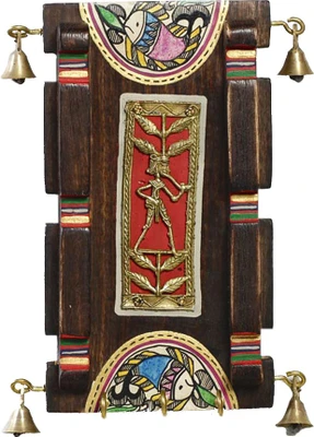 55% OFF on Aapno Rajasthan Decorative Wood Tribal Motifs Wall Art With Bells Showpiece - 12.7 cm 55% OFF on Aapno Rajasthan Decorative Wood Tribal Motifs Wall Art With Bells Showpiece - 12.7 cm